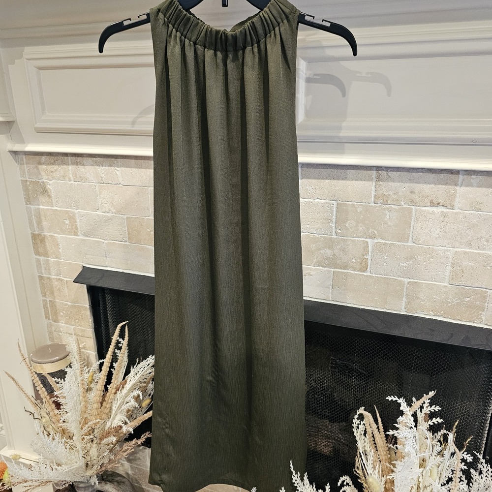 Prologue Medium Olive Green Sleeveless Dress